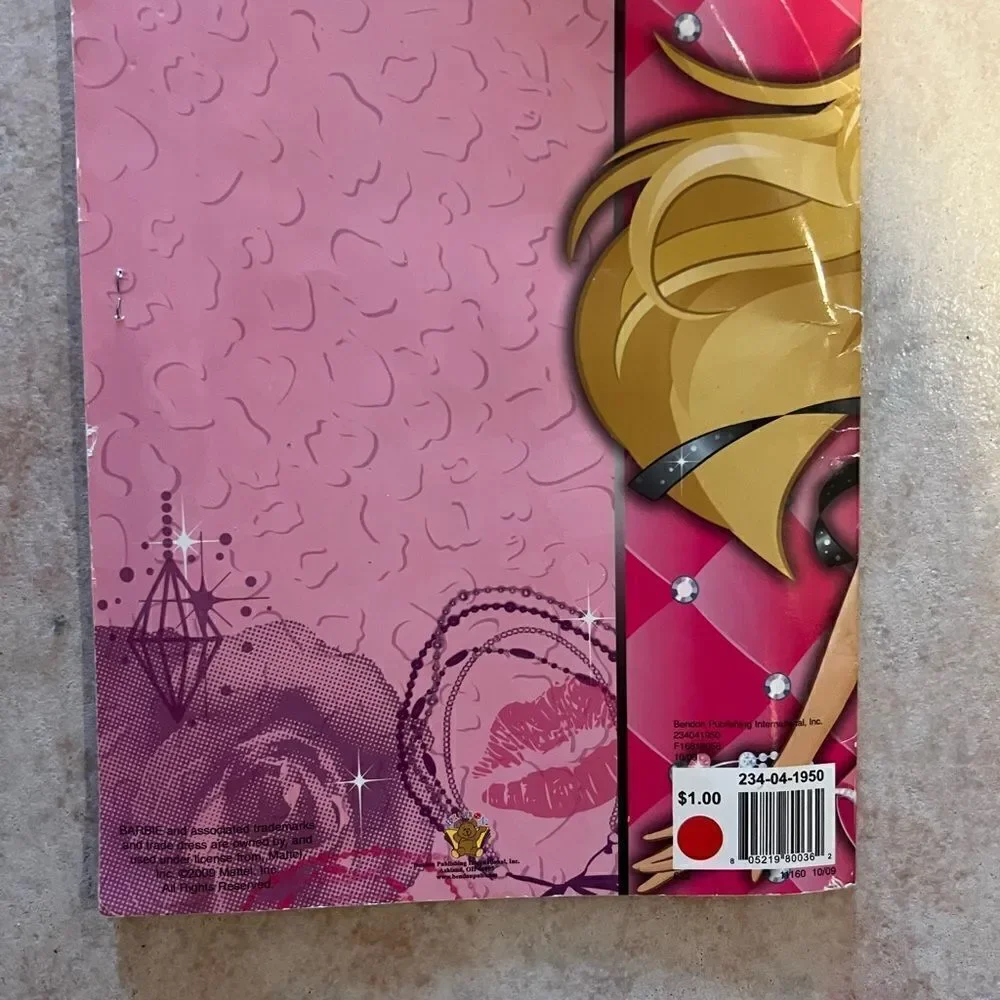 Vintage Barbie coloring book activities 2009